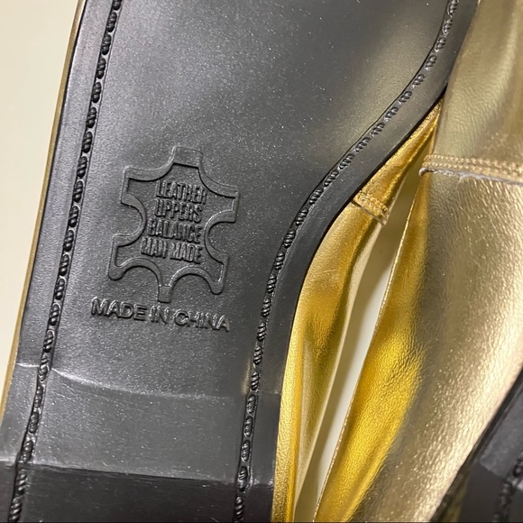 Linzi Gold Flats with Gold Studs - Picture 12 of 12